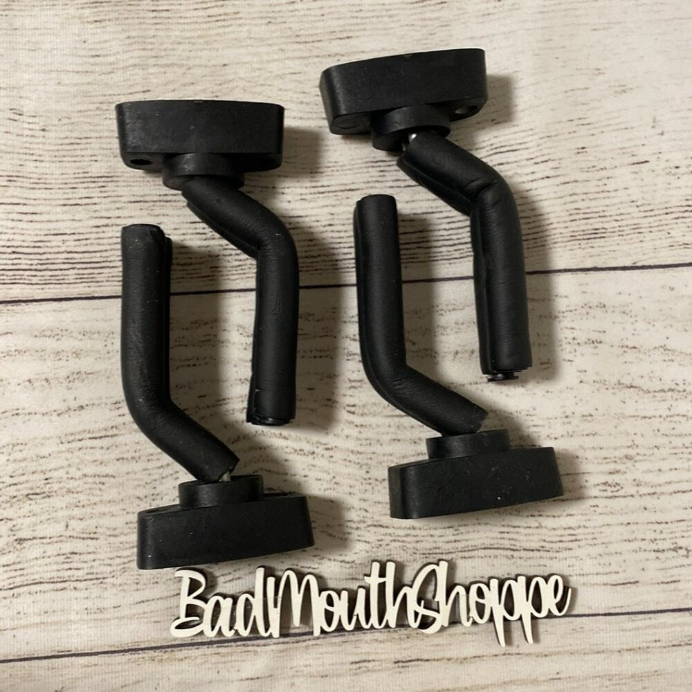 *Set of 4 Black Foam Wall Mounted Guitar Instrument Hooks